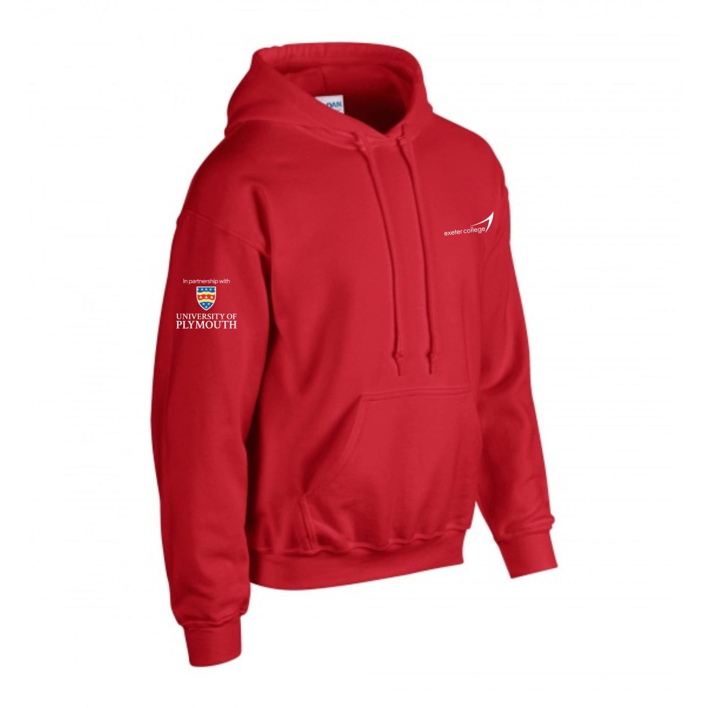 Exeter College Hoodie w/ University of Plymouth Sleeve Logo