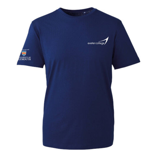 Exeter College T-Shirt w/ University of Plymouth Sleeve Logo