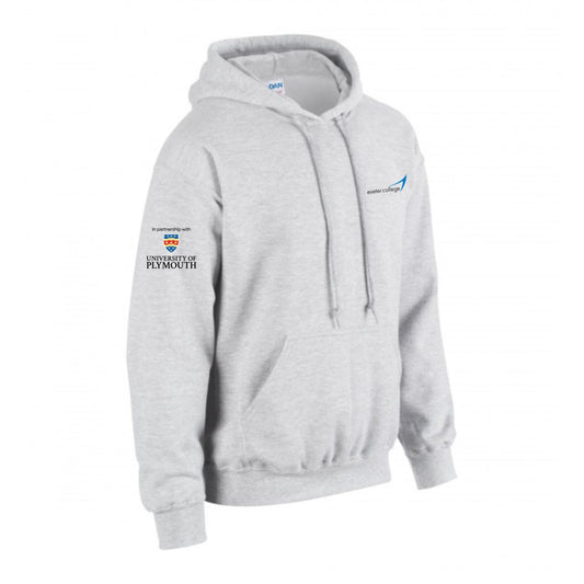 Exeter College Hoodie w/ University of Plymouth Sleeve Logo